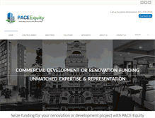 Tablet Screenshot of pace-equity.com